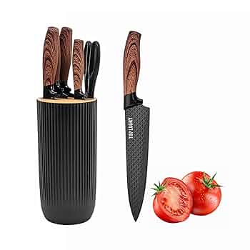 Amazon.com: Kitchen Knife Set, 6-Pieces Luxury Wooden